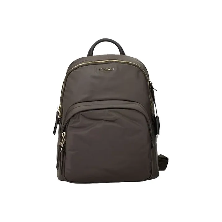 TUMI Nylon Backpack Unisex Gold Brown-0