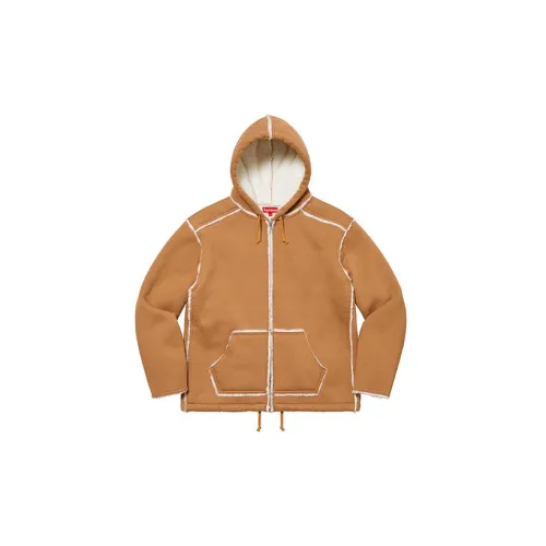Supreme Faux Shearling Hooded Jacket