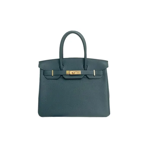 HERMES Birkin Ostrich Leather Birkin Bag Handbags Womens 37 Gold Gold Brown
