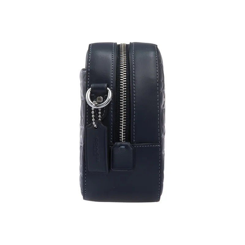 COACH Camera Leather Shoulder Bag Women's Black-1