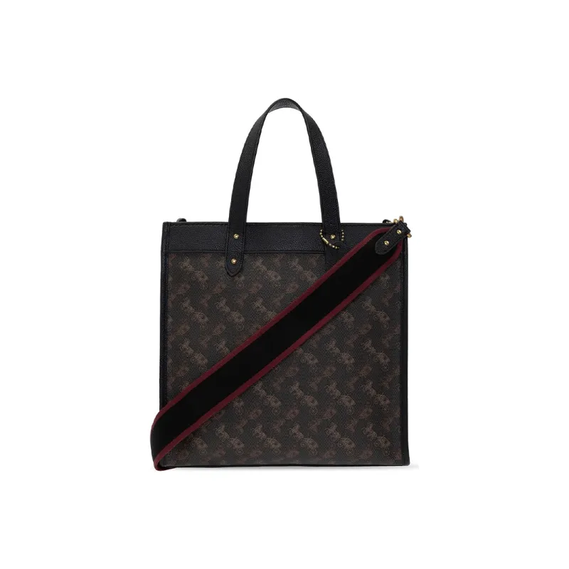 COACH Field Horse And Carriage Print Tote Bag-0