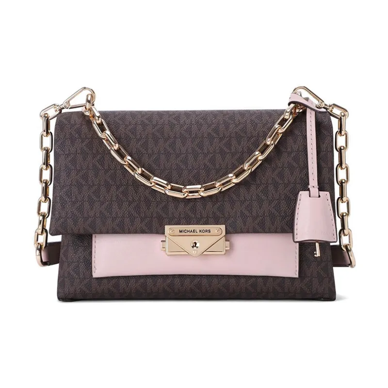 MICHAEL KORS Artificial Leather Crossbody Bag Shoulder Bag Women's Brown/Soft Pink-0