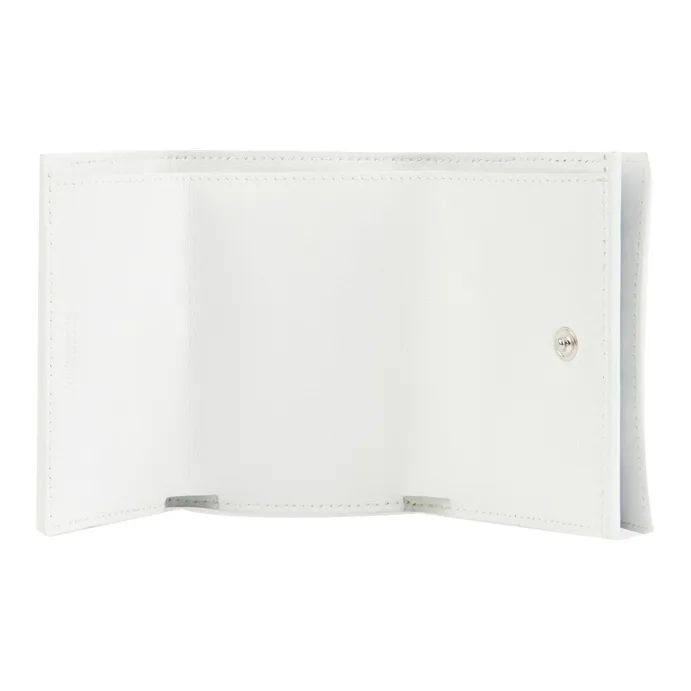 Balenciaga Cash Cow Leather Wallet Mini Men's Black White-3