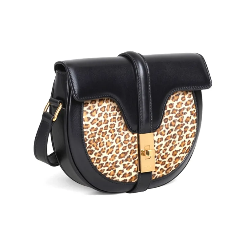 CELINE 16 Cow Leather Shoulder Bag Small Size Women's Natural Color-1