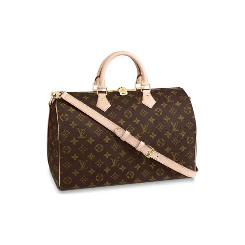 LOUIS VUITTON Speedy Bandouliere Monogram 35 Brown