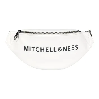Mitchell & Ness Microfiber Synthetic Leather Fanny Pack Regular Unisex White