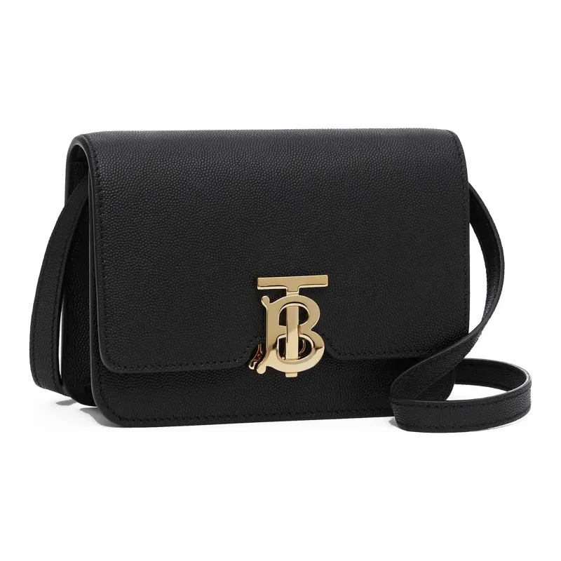 Burberry Grained Calfskin Crossbody Bag Mini Women's Black-2