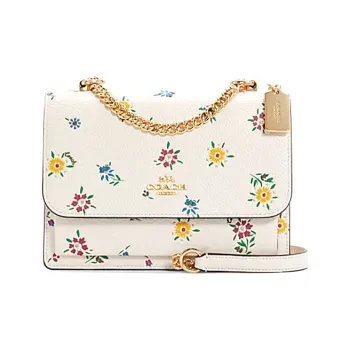 COACH Klare Leather Trunk Bag Shoulder Bag Crossbody Bag Small Size Women's White