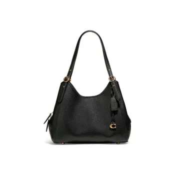 COACH Lori Leather Handbag, Shoulder Bag Women's Black