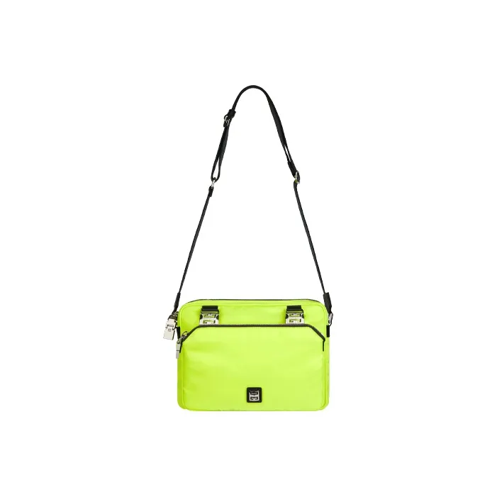 GIVENCHY 4G Cow Leather Shoulder Bag Crossbody Bag Men's Neon Yellow-0