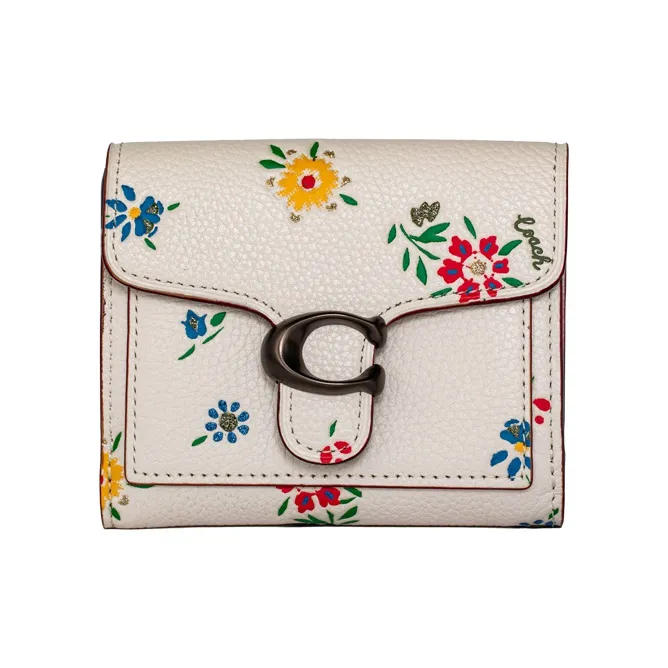 COACH Leather Clutch Envelope Bag Coin Purse Wallet Regular Women's White-0