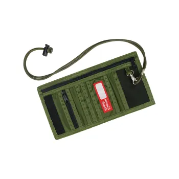 Rough Enough Light Wallet Unisex Army Green/Peacock Blue/Black