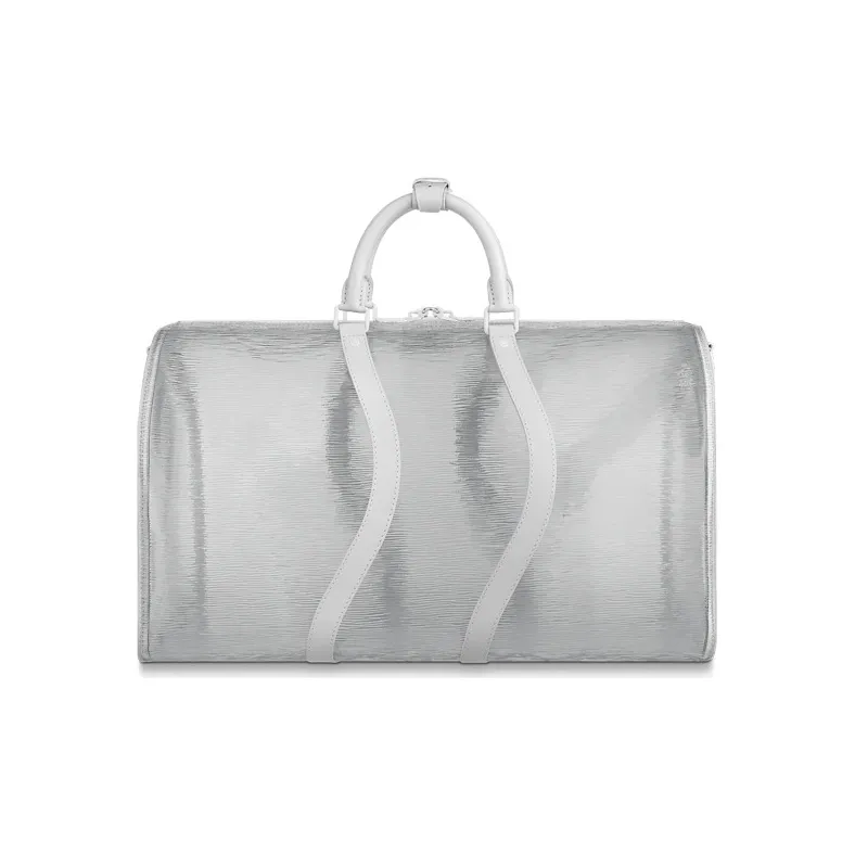 LOUIS VUITTON Keepall Bandouliere Wavy 50 Epi Plage White-3