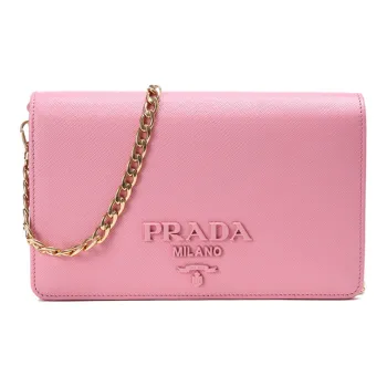 PRADA Cow Leather Shoulder Bag, Crossbody Bag Regular Women's Pink
