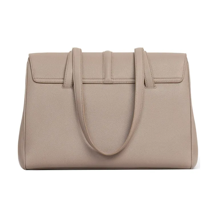 CELINE Cow Leather Handbag, One Shoulder Bag Medium Size Women's Pebble-2