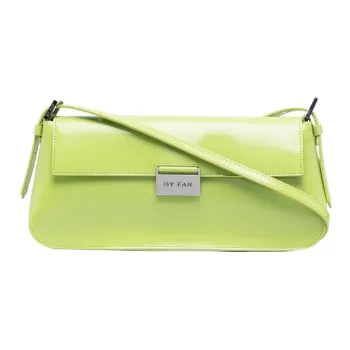 By Far Matilda Leather Shoulder Bag Women's Green