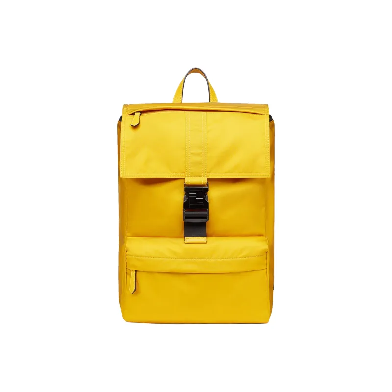 FENDI Fendiness Nylon Backpack Medium Size Men's Yellow-0