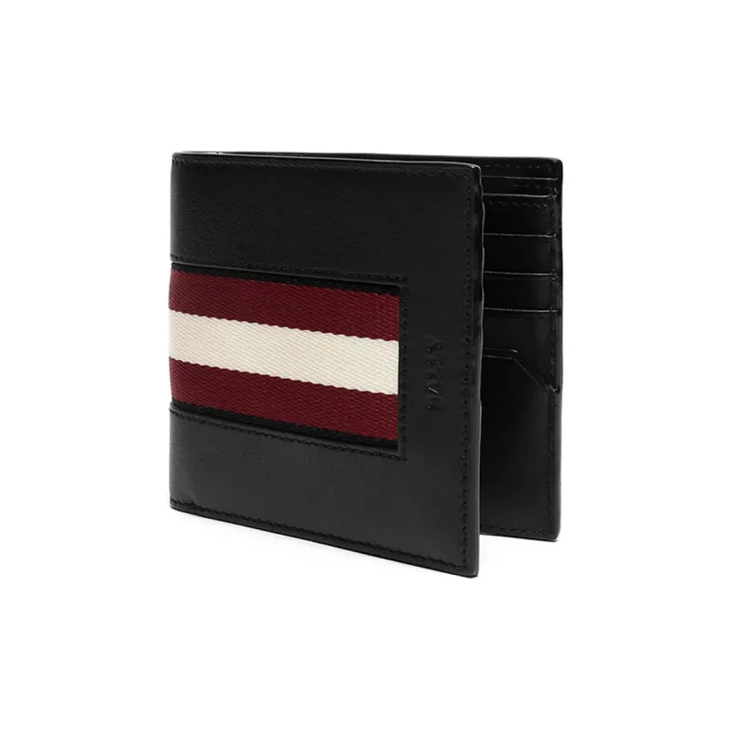 BALLY Cow Leather Wallet Men's Black-1