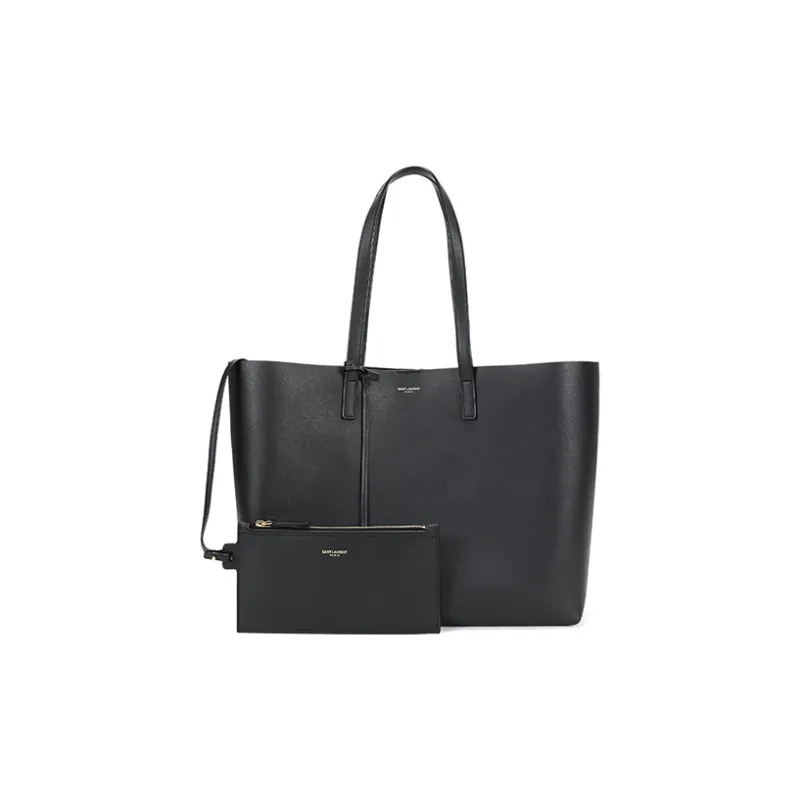 SAINT LAURENT E/W Shopping Bag Black-1
