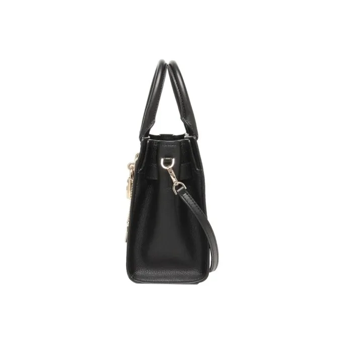 MICHAEL KORS Nouveau Hamilton Leather Shoulder Bag, Crossbody Bag, Handbag Regular Women's Black-3