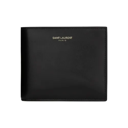SAINT LAURENT Smooth Leather from Men's Black