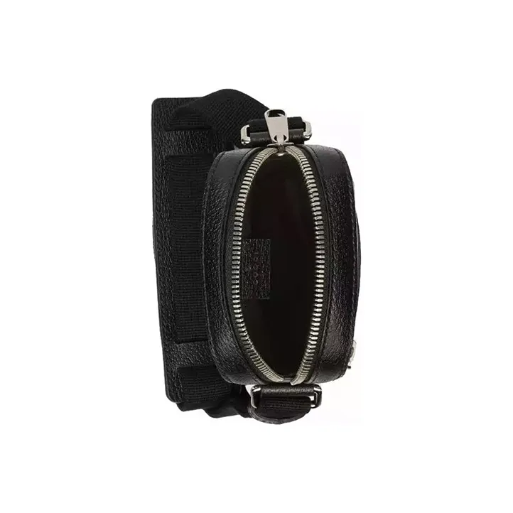 GUCCI Canvas With Leather Camera Bag Shoulder Bag Crossbody Bag Unisex Black & Multicolor-3