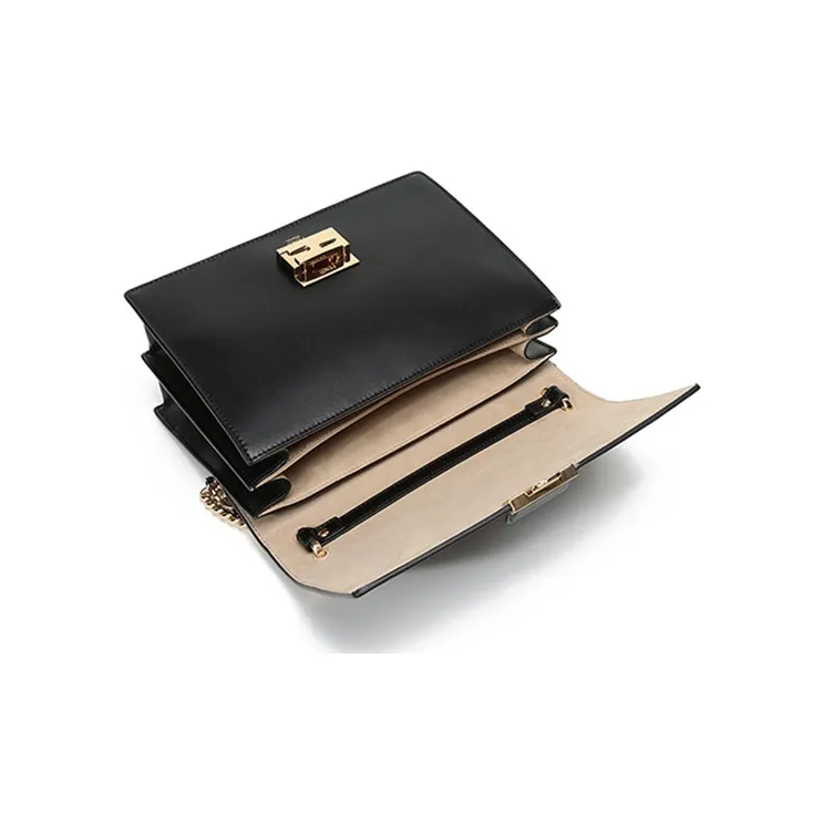 FENDI Kan I Leather Trunk Bag Crossbody Bag Handbag Shoulder Bag Regular Women's Black/Brown-5