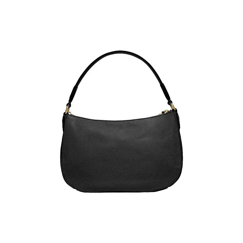 COACH Sutton Leather Shoulder Bag Handbag Shoulder Bag Crossbody Bag Large Size Women's Black-2