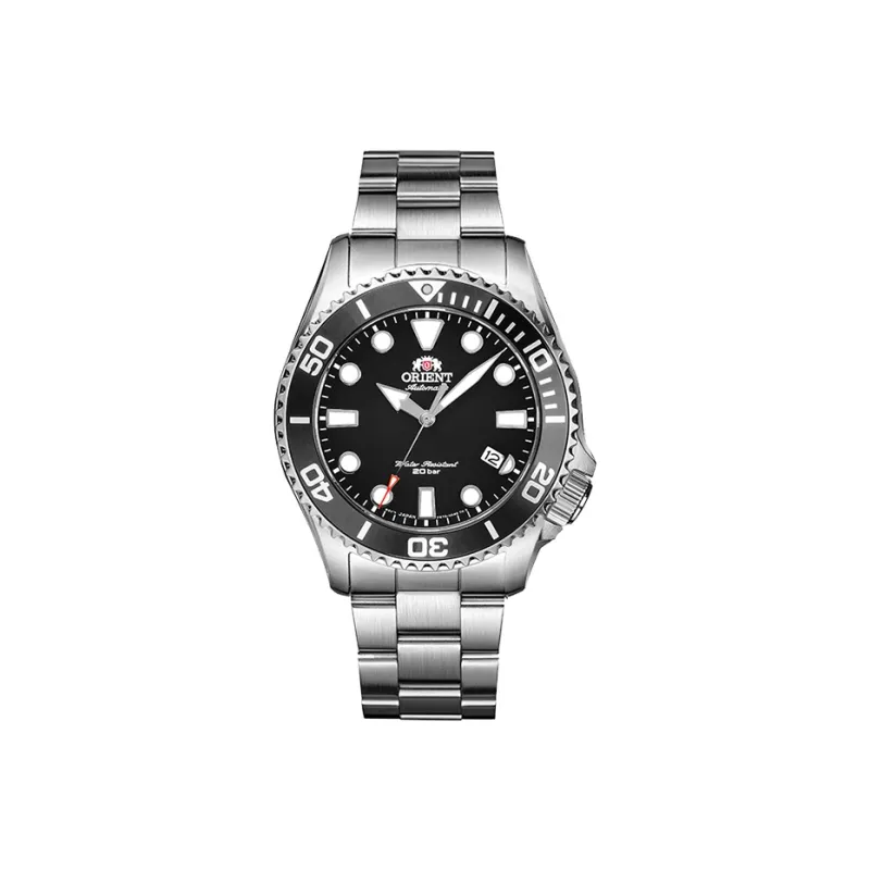 ORIENT Diving Shark Collection Mechanical Movement Stainless Steel Strap Watch Men's Watches Black Dial RA AC0K01B10B-0