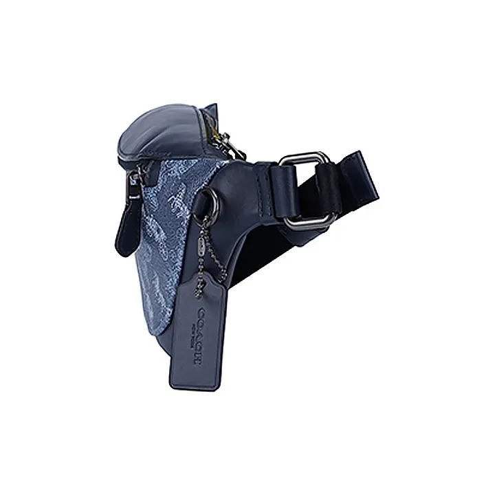 COACH Men Warren 29 Carriage Fanny Pack Blue-2