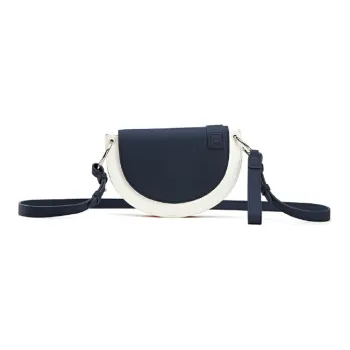 FILA Polyurethane Saddle Bag Crescent Bag Shoulder Bag Crossbody Bag Regular Women's White & Blue