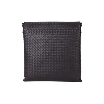 Bottega Veneta Sheepskin Crossbody Bag Small Size Men's Gray