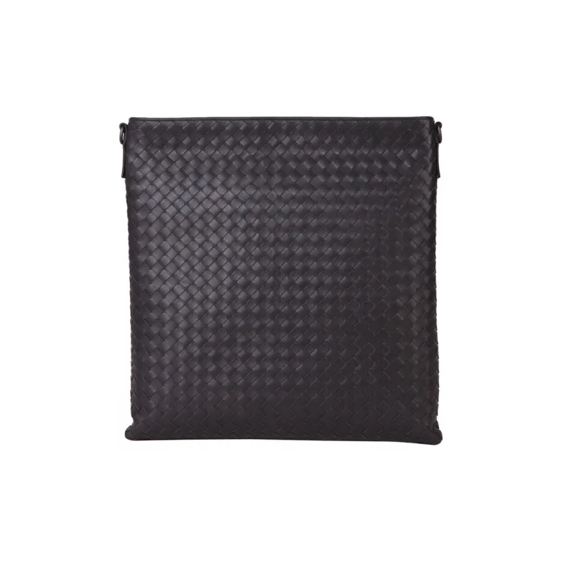 Bottega Veneta Sheepskin Crossbody Bag Small Size Men's Gray-0