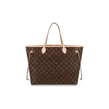 LOUIS VUITTON NEVERFULL Coated Canvas With Leather Combo Bag, Tote Bag, Shopping Bag, Handbag, Shoulder Bag Women's