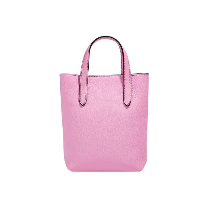 FERRAGAMO GANCINI Cow Leather Crossbody Handbag Mini Women's Light Pink Red-2