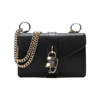 Chloe Leather Crossbody Bag Women's Black