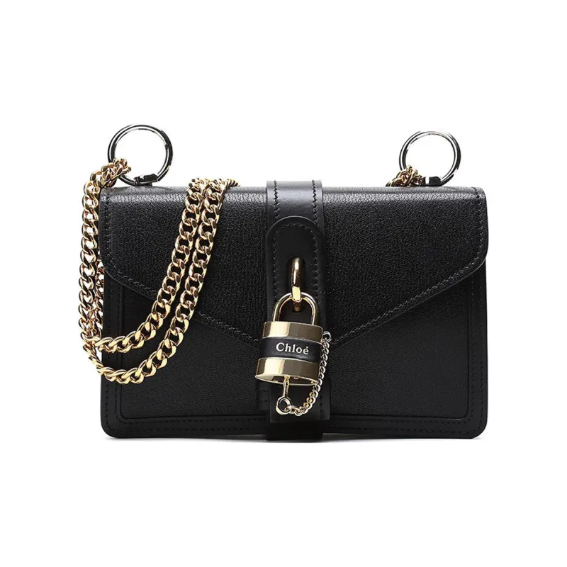 Chloe Leather Crossbody Bag Women's Black-0