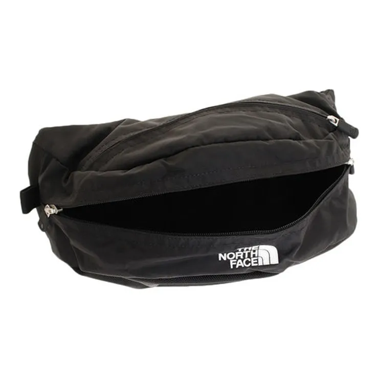 THE NORTH FACE Nylon Sling Bag, Double Zip Closure Fanny Pack Trumpets Unisex Black-3