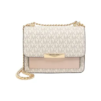 MICHAEL KORS Jade Leather Shoulder Bag Crossbody Bag Small Size Women's Pink