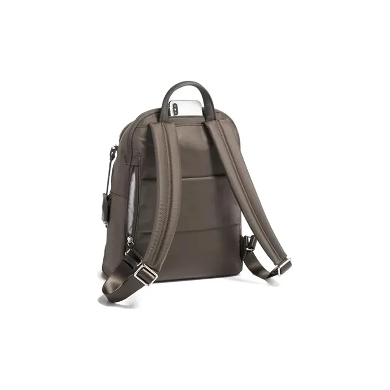 TUMI Nylon Fabric Backpack Medium Size Men's Brown Gray-1