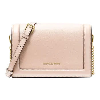 MICHAEL KORS Jet Set Leather Shoulder Bag, Crossbody Bag Tubas Women's Soft Pink