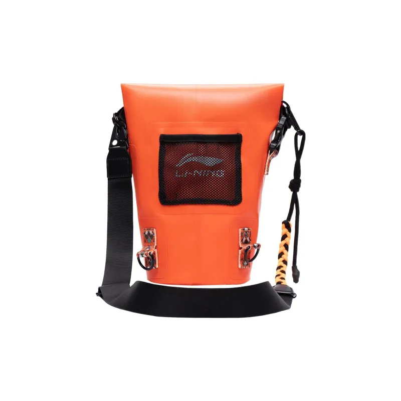 LiNing Fabric Bucket Bag, Shoulder Bag, Crossbody Bag Regular Unisex Orange-1