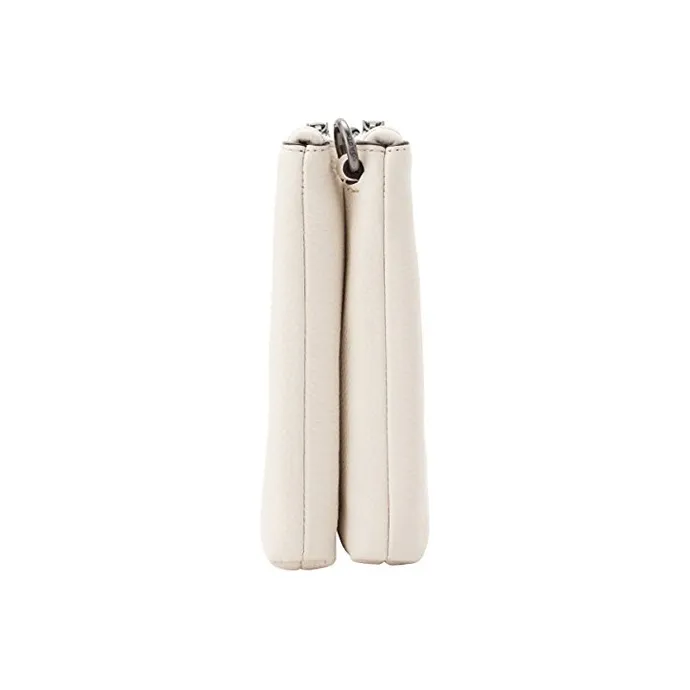 COACH Keith Haring Collaboration Lyla Glossy Pebbled Leather Crossbody Clutch Medium Size Women's White-2