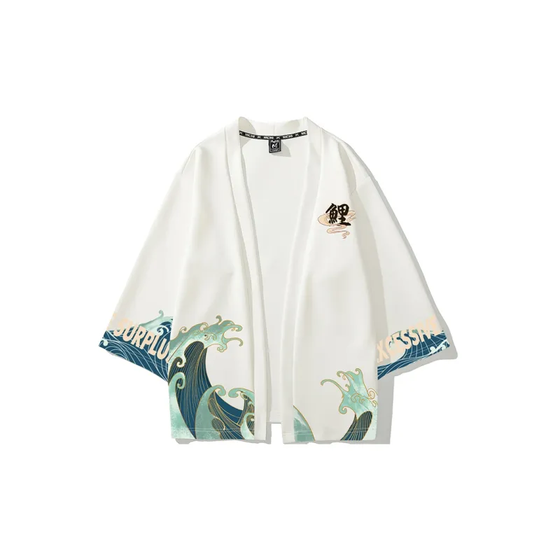 SANSYAS MAODAREN Loose Fit Jacket Unisex White-1