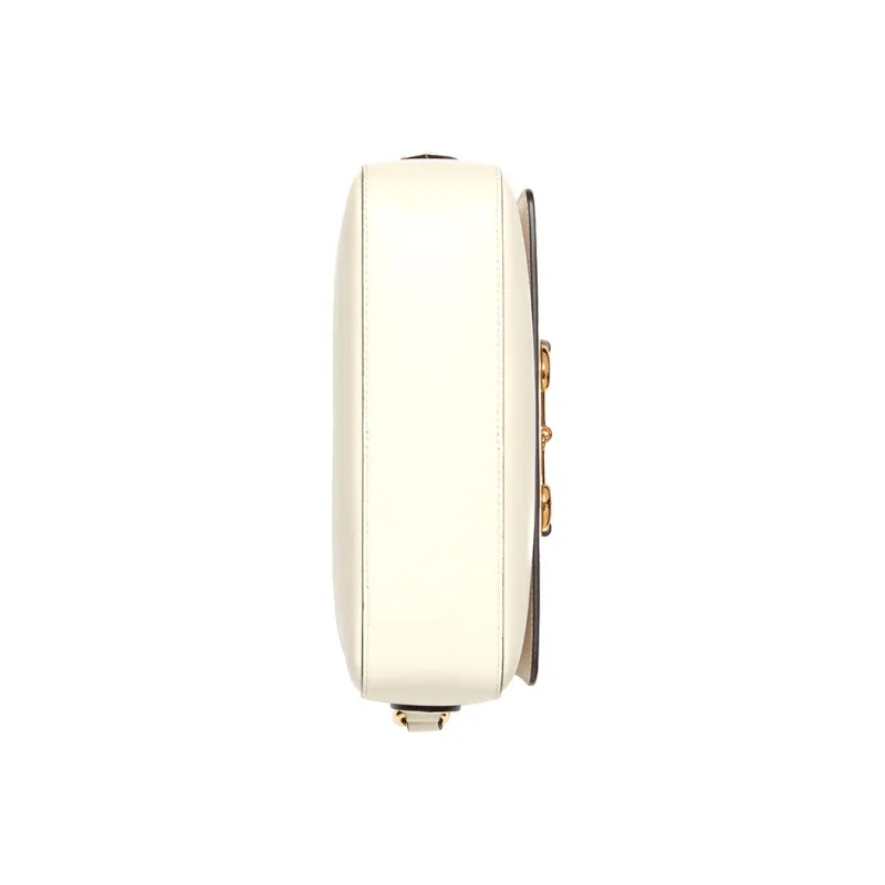 GUCCI Horsebit 1955 Leather Camera Bags Crossbody Bag Shoulder Bag Women's White-4