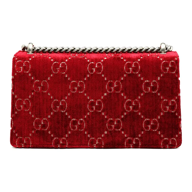 GUCCI Dionysus Velvet Shoulder Bag Women's Red-4