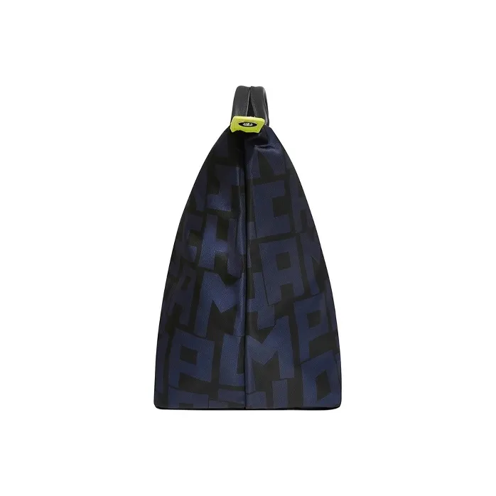LONGCHAMP Le Pliage LGP Nylon Fabric One Shoulder Handbags Large Size Women's Black/Navy-3