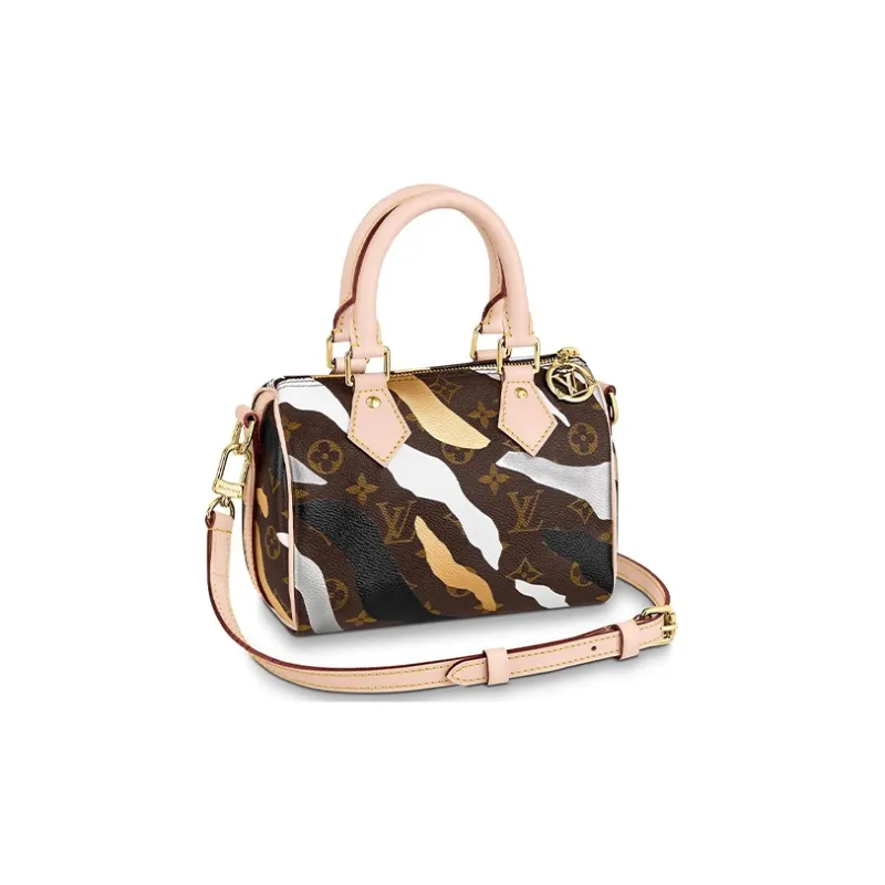 LOUIS VUITTON Lvxlol Speedy Bandouliere Monogram Bb Gold/Silver-0