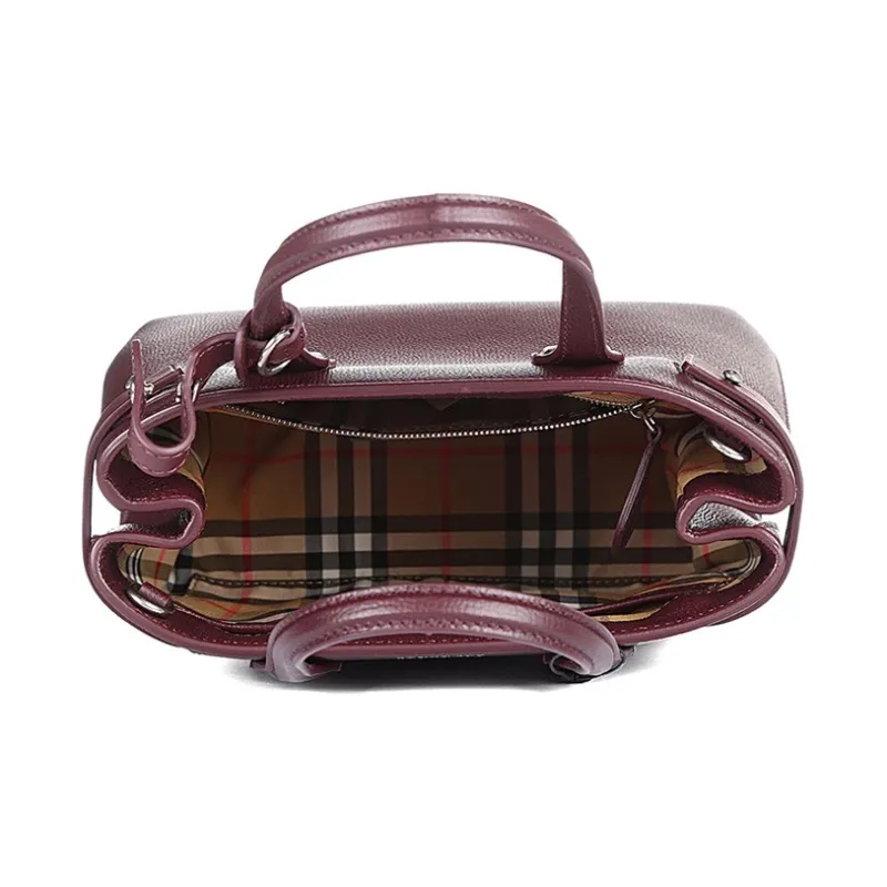 Burberry Patchwork Crossbody Bag, Shoulder Bag, Handbag Regular Women's Burgundy-3