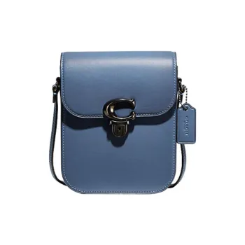 COACH Studio Cow Leather Shoulder Bag Crossbody Bag Mini Women's Denim Blue
